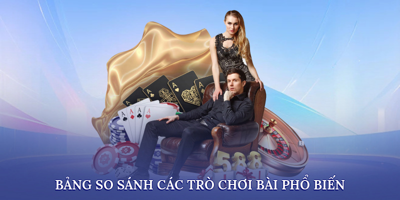 Bảng so sánh các trò chơi bài phổ biến